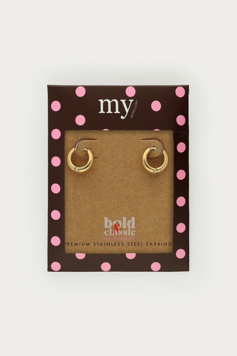 Bold chubby mini hoop earrings | My Jewellery