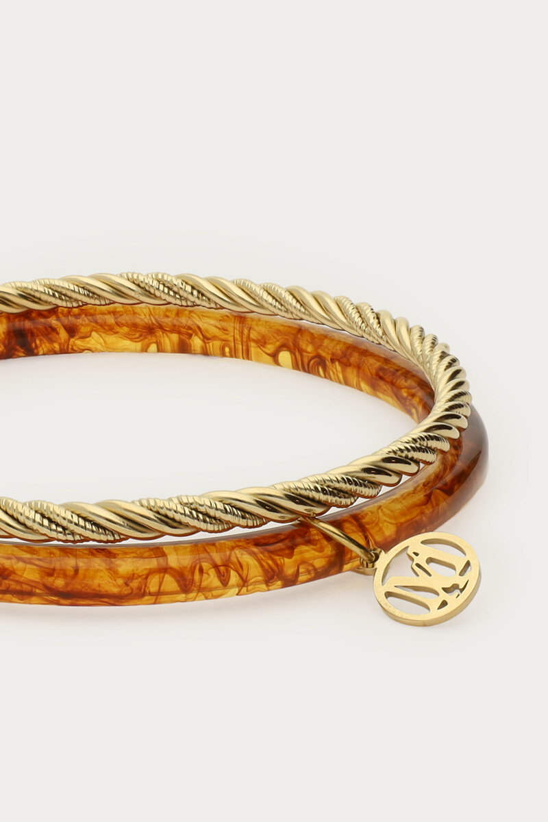 Brown thin bangle set | My Jewellery