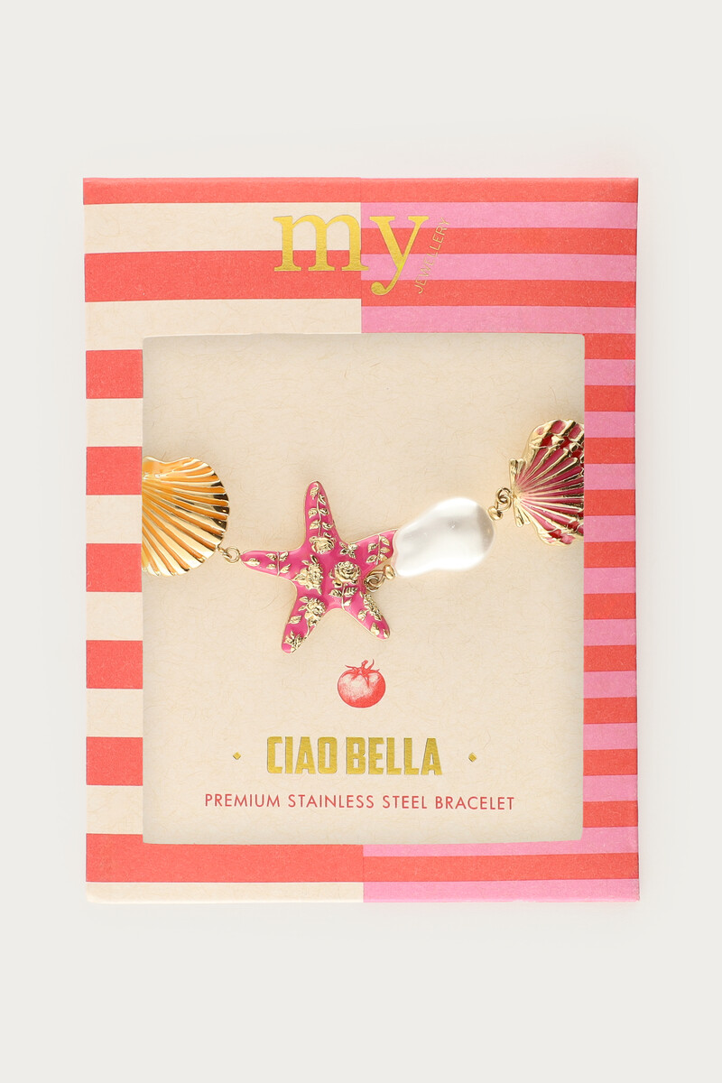 Ciao bracelet with starfish and faux pearl | My Jewellery