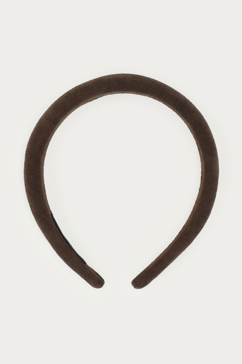 Dark brown hairband in suede look | My Jewellery