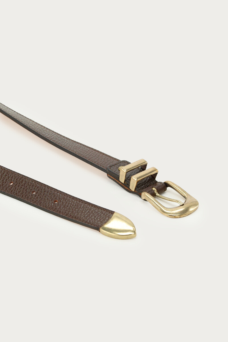 Dark brown leather belt | My Jewellery