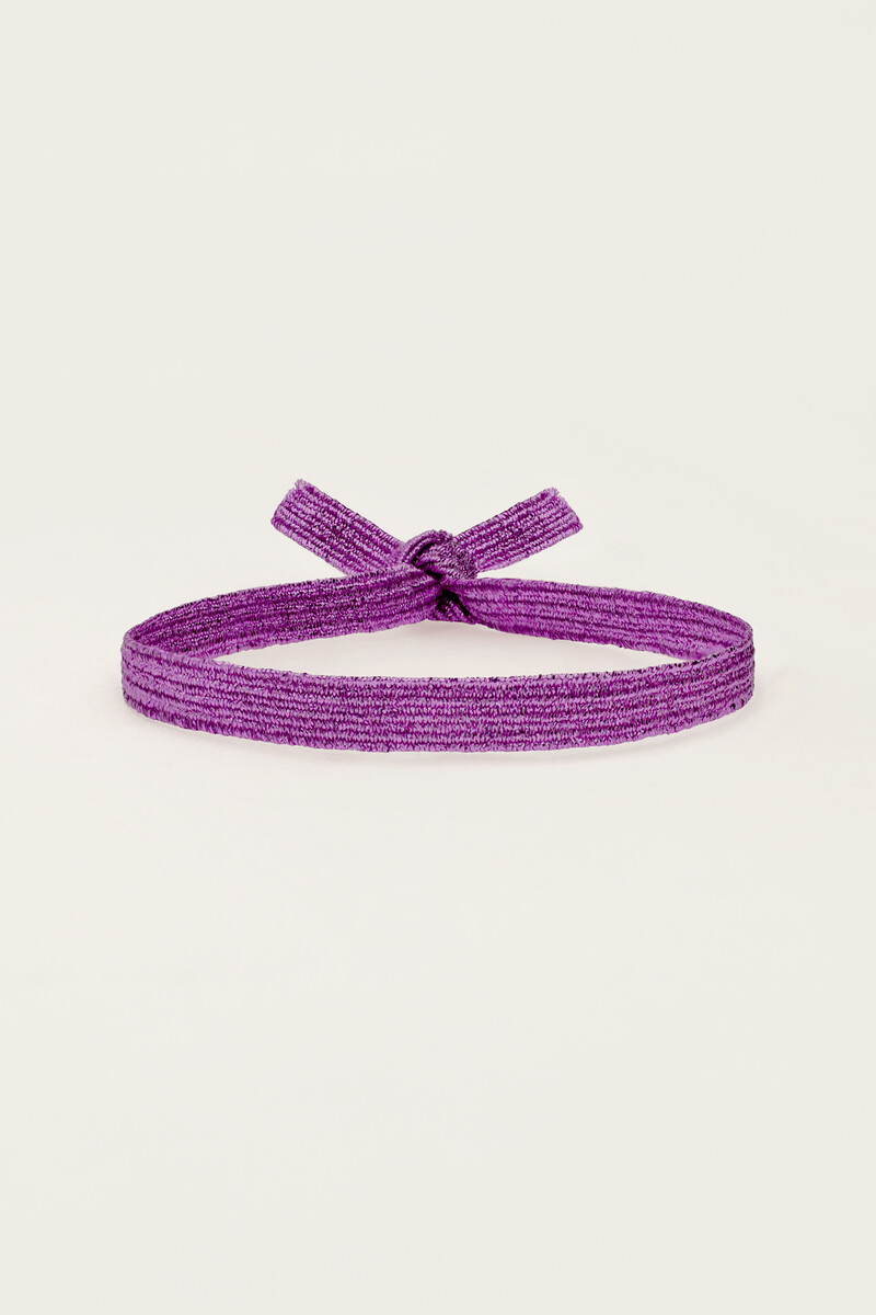 Elastieken armband basic glitter 
