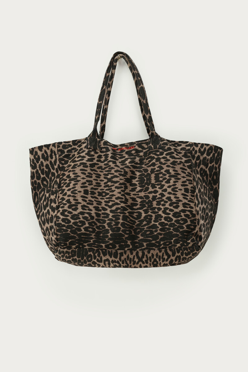 Large shopper with leopard print | My Jewellery