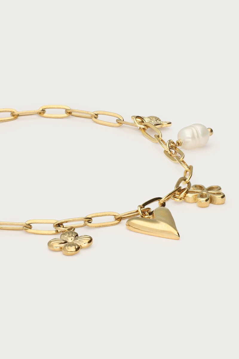 Minimalist chain bracelet with seven charms | My Jewellery