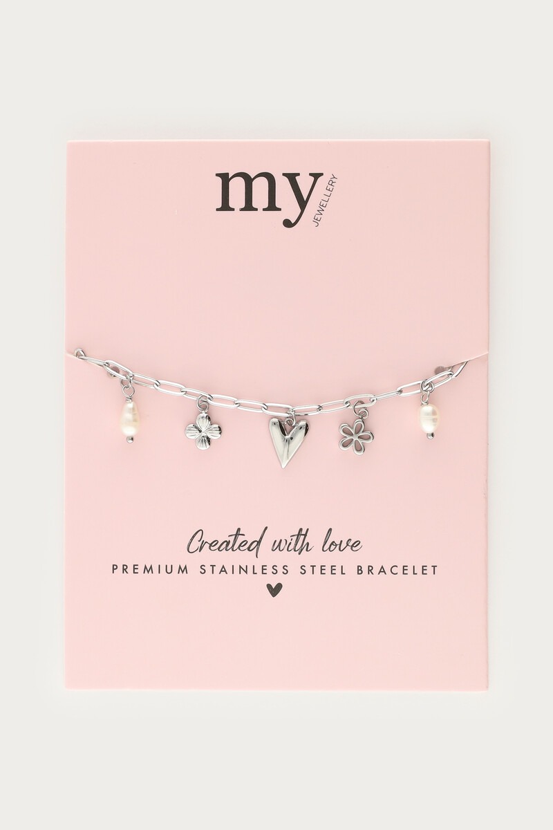 Minimalist chain bracelet with seven charms | My Jewellery