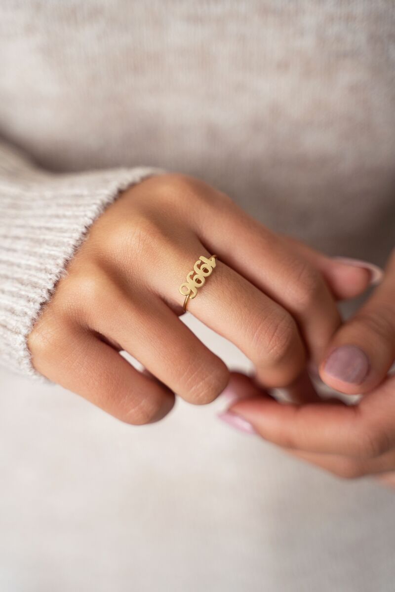 Ring jaartal | Geboortedatum ring 