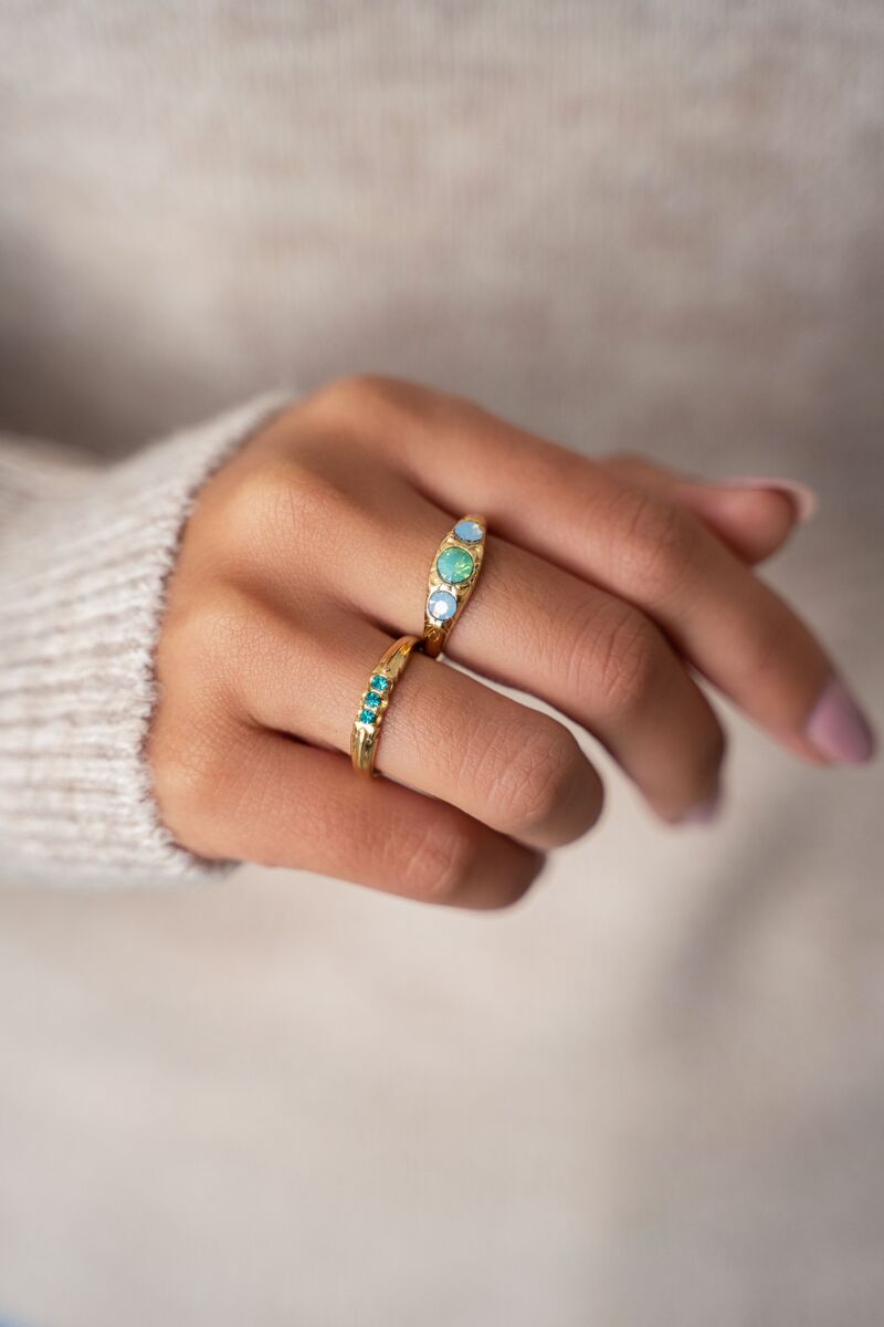 Triple ocean blue ring | My Jewellery