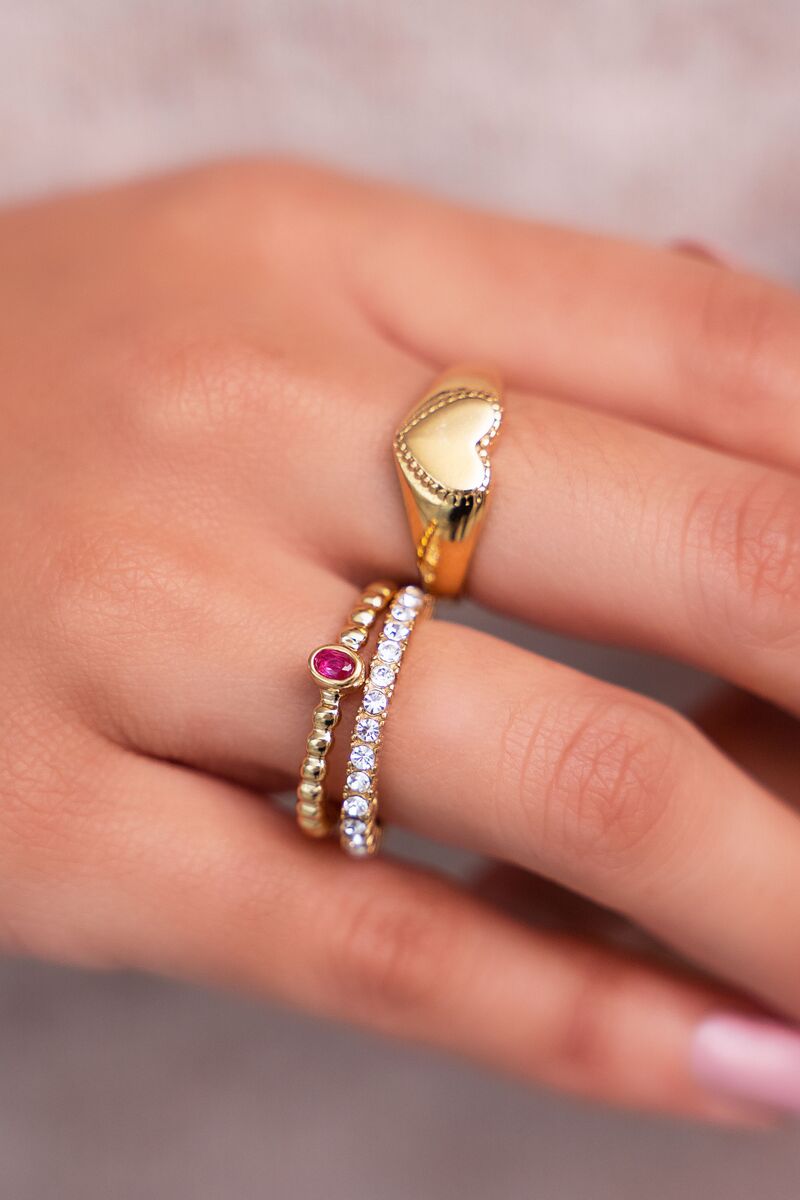 Zegelring met hartje | Ringen| My Jewellery