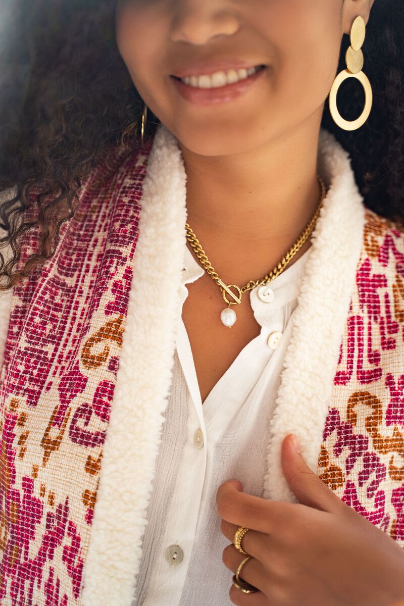 Schakelketting met parel | My Jewellery