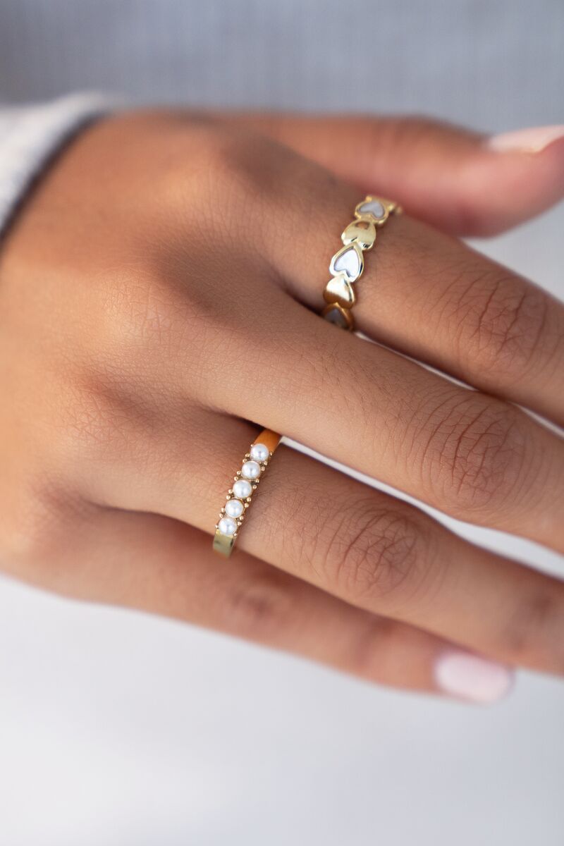 Ring with 5 pearls  | My Jewellery