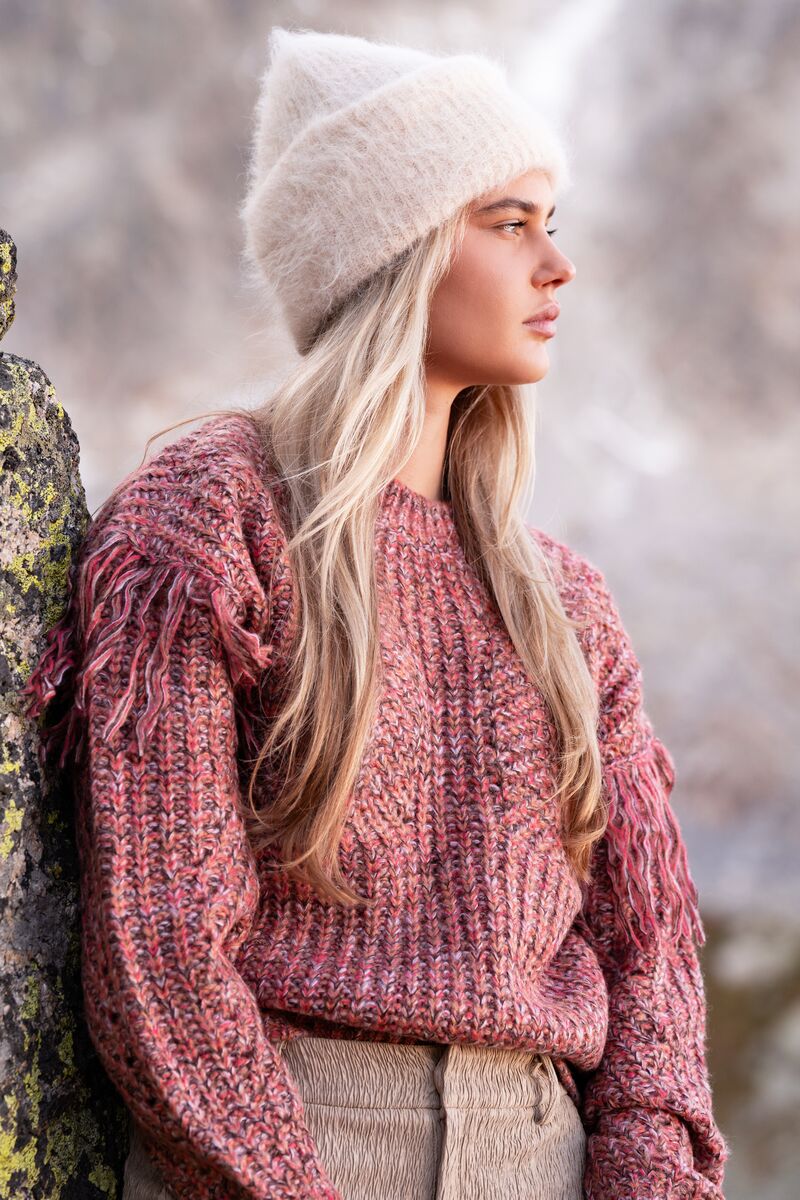 Multicoloured jumper with fringes | My Jewellery