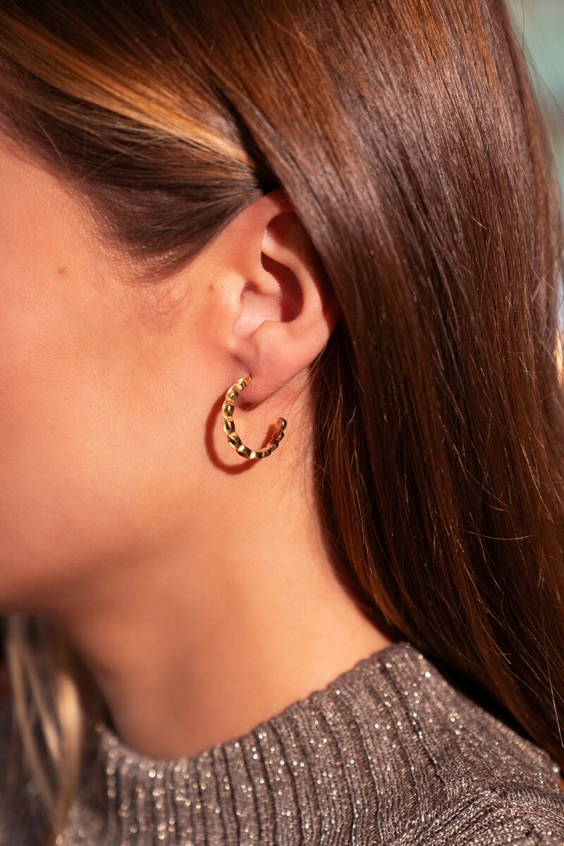 Universe hoop earrings with colourful rhinestones | My Jewellery