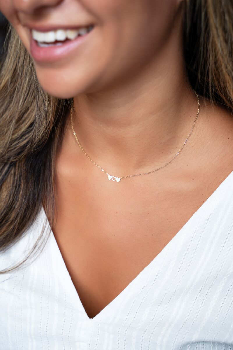 Necklace set triple heart | My Jewellery
