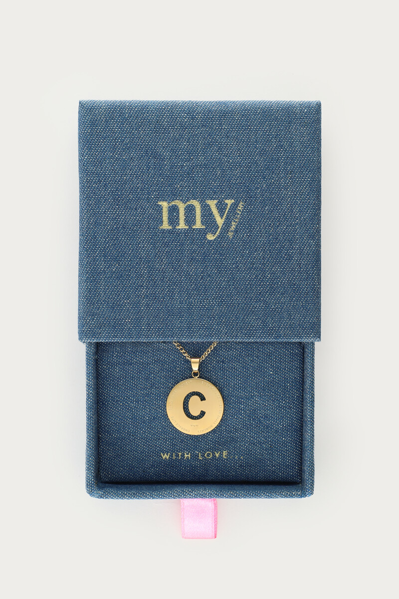 Ketting met open initial
