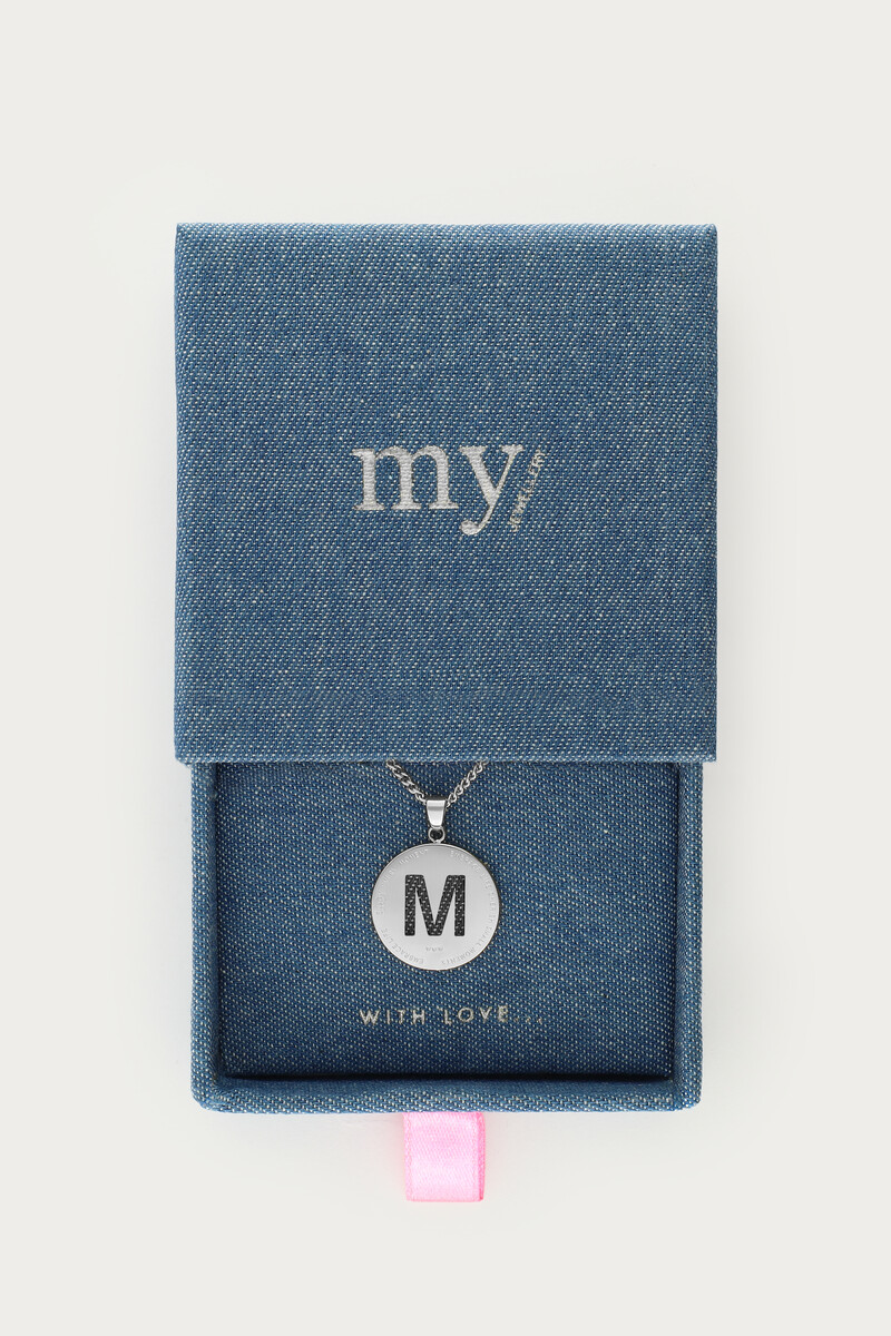 Collier chaîne à médaillon initiale My Jewellery Argenté One size femme