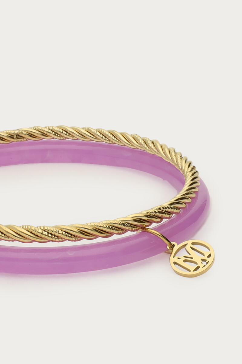Purple thin bangle set | My Jewellery