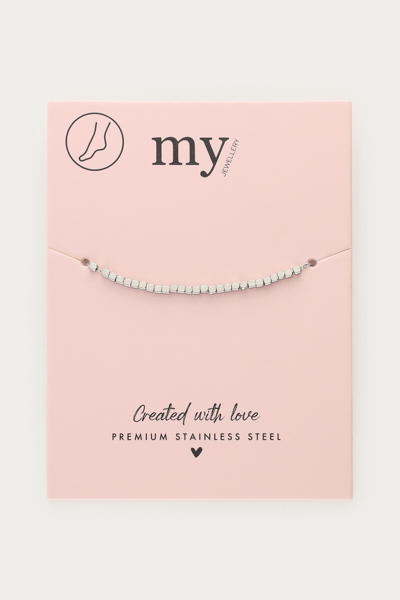 Anklet with square beads | MY Jewellery