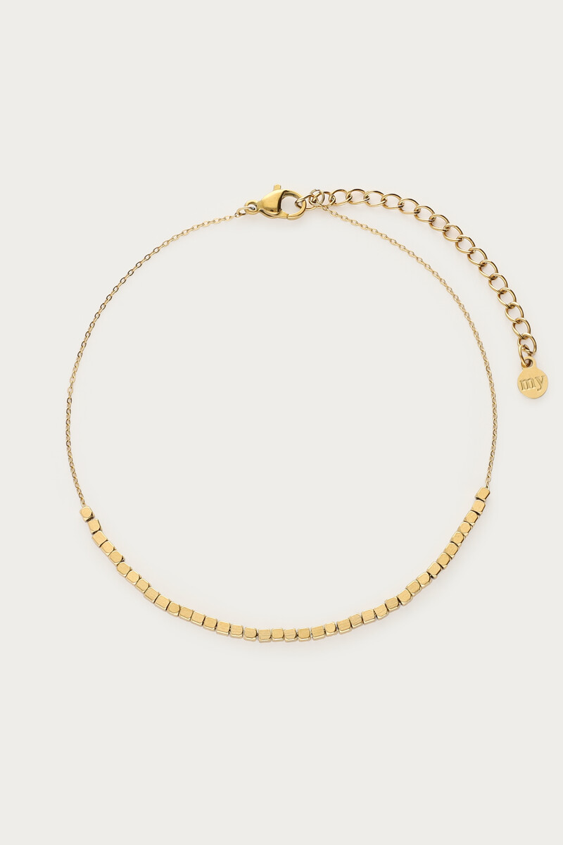 Anklet with square beads | MY Jewellery
