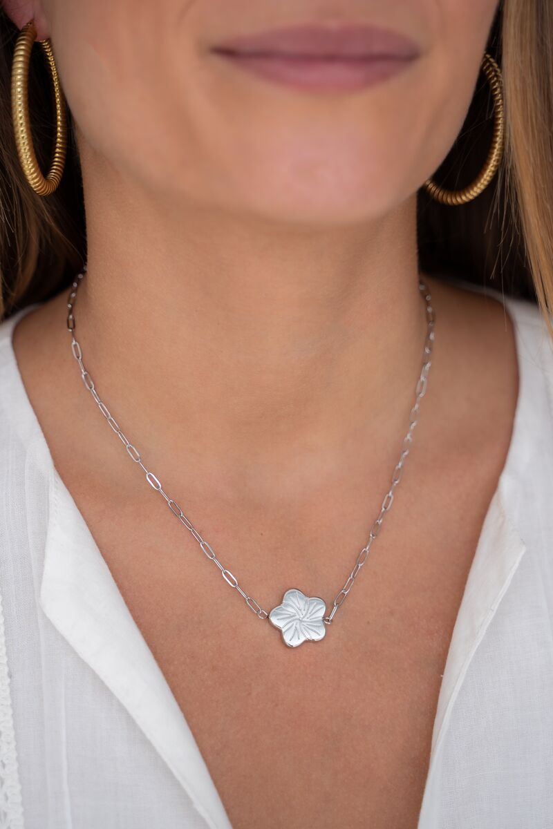 Art chain necklace with flower | My Jewellery