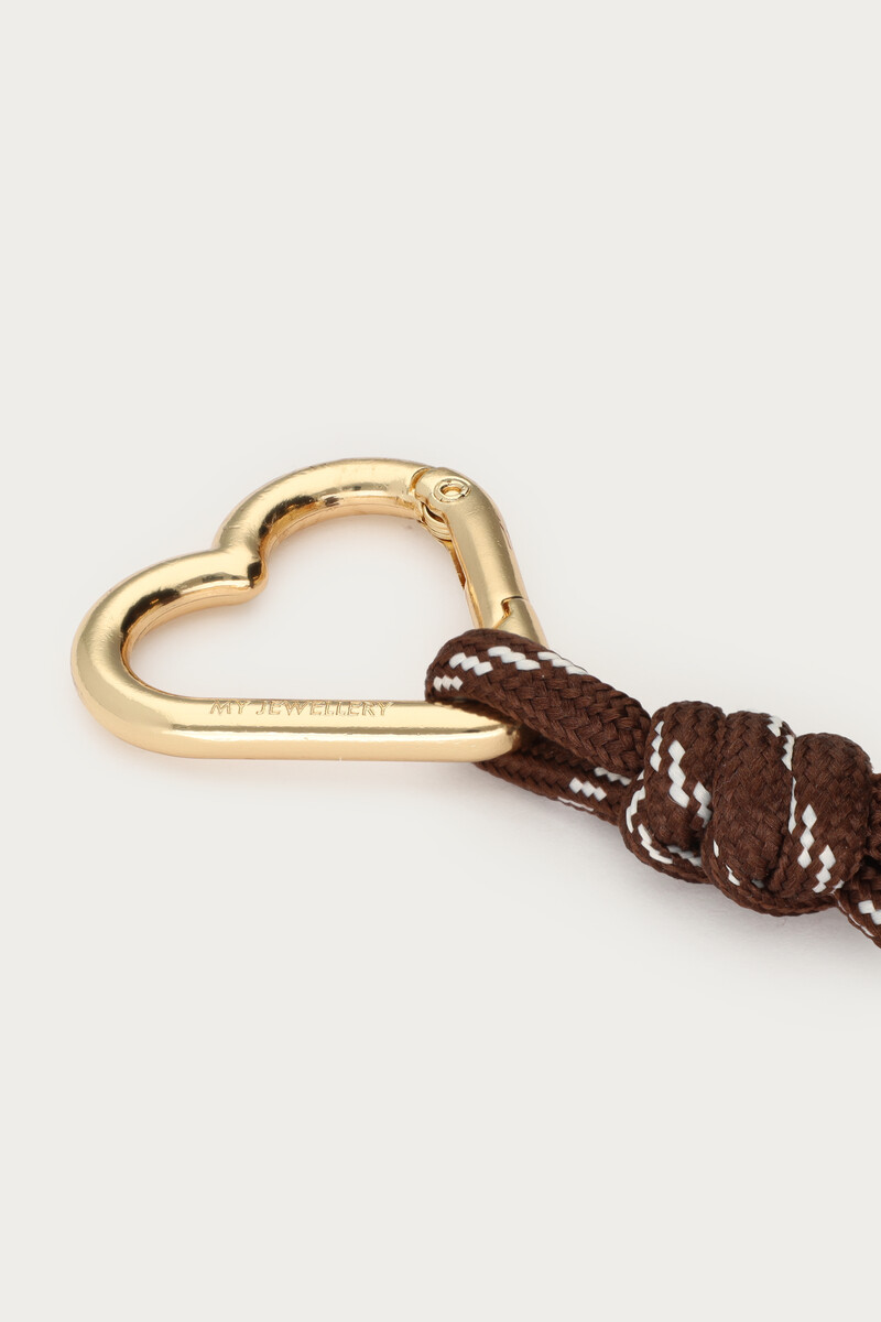 Bag charm with brown cord | My Jewellery