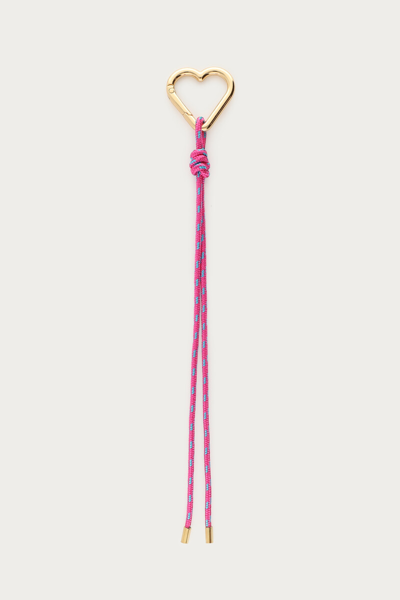 Bag charm with pink cord | My Jewellery