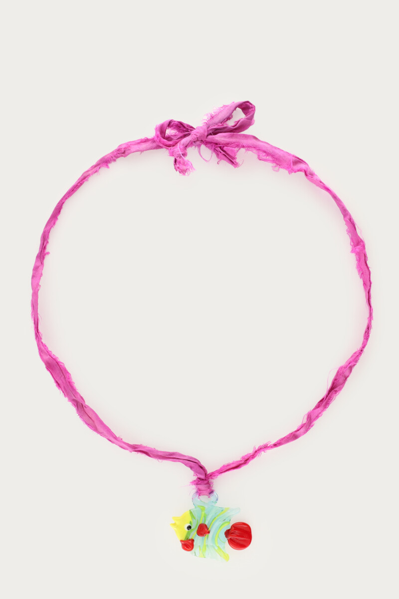 Bandana necklace with fish pendant | My Jewellery
