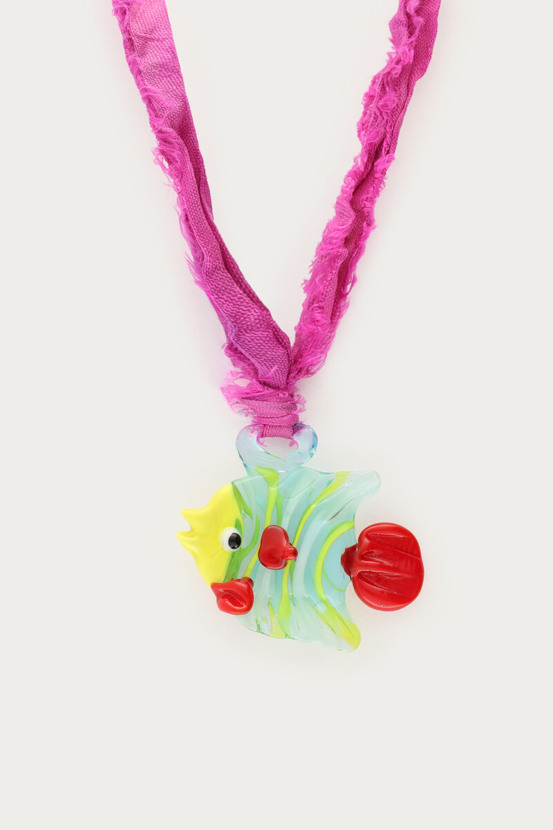 Bandana necklace with fish pendant | My Jewellery