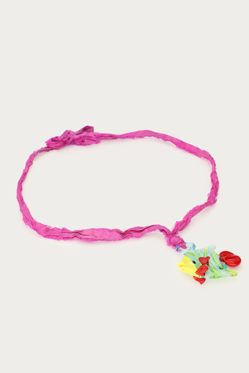 Bandana necklace with fish pendant | My Jewellery