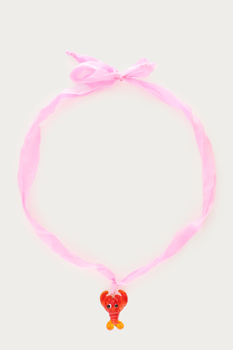 Bandana ketting met kreeft hanger