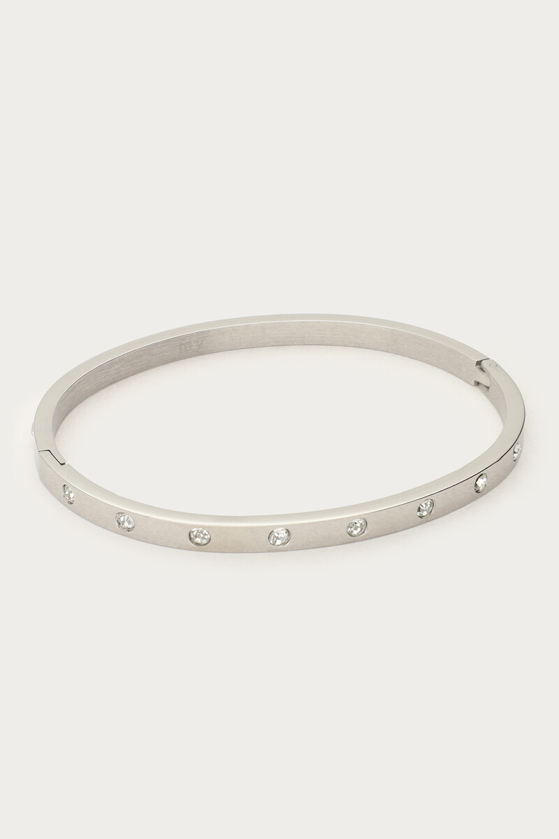 Bangle with clear rhinestones | My Jewellery