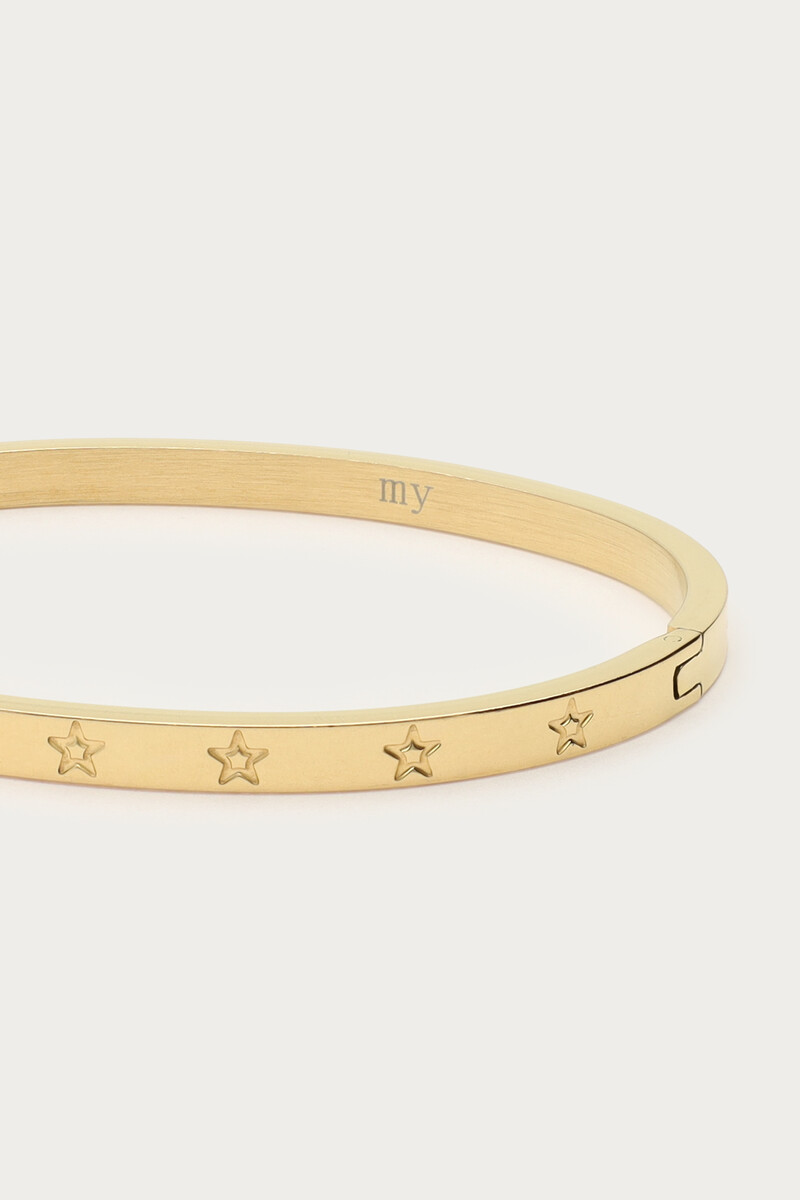 Bangle with engraved stars | My Jewellery