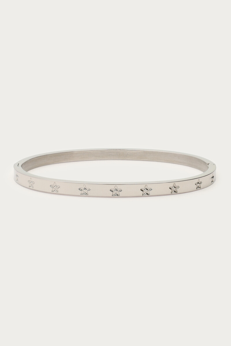 Bangle with engraved stars