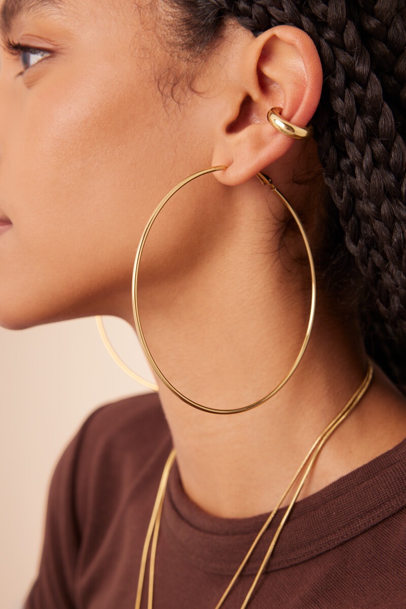 Basic big hoop earrings extra large | My Jewellery