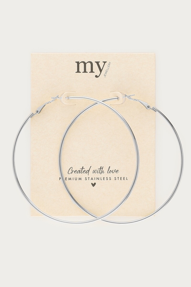 Basic big hoop earrings large | My Jewellery