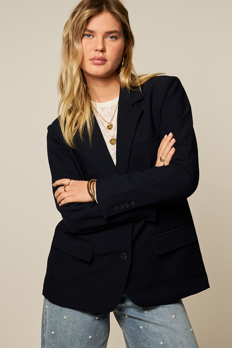 Basic dark blue blazer | My Jewellery