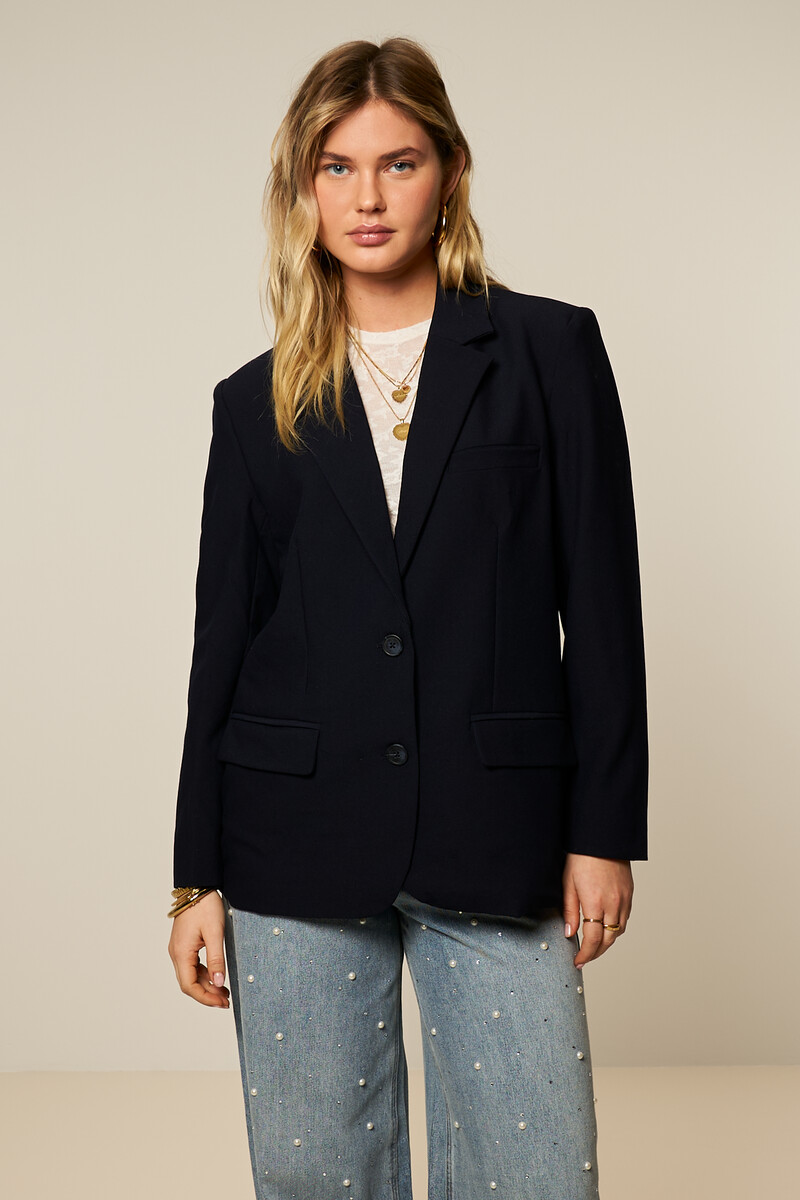 Basic dark blue blazer | My Jewellery