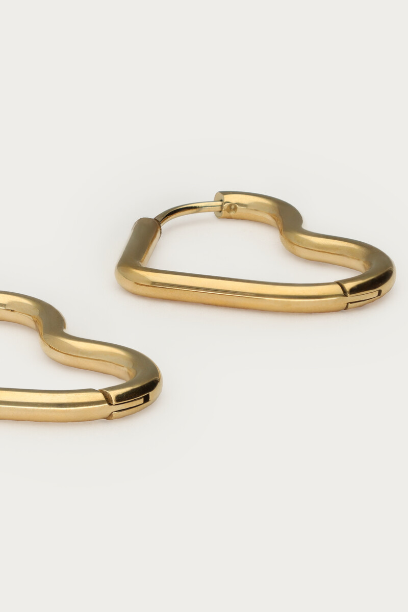 Basic earrings with open heart | My Jewellery