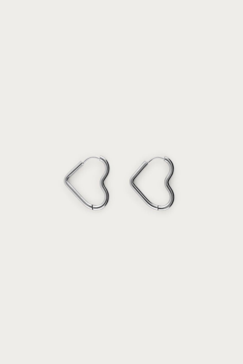 Basic earrings with open heart | My Jewellery