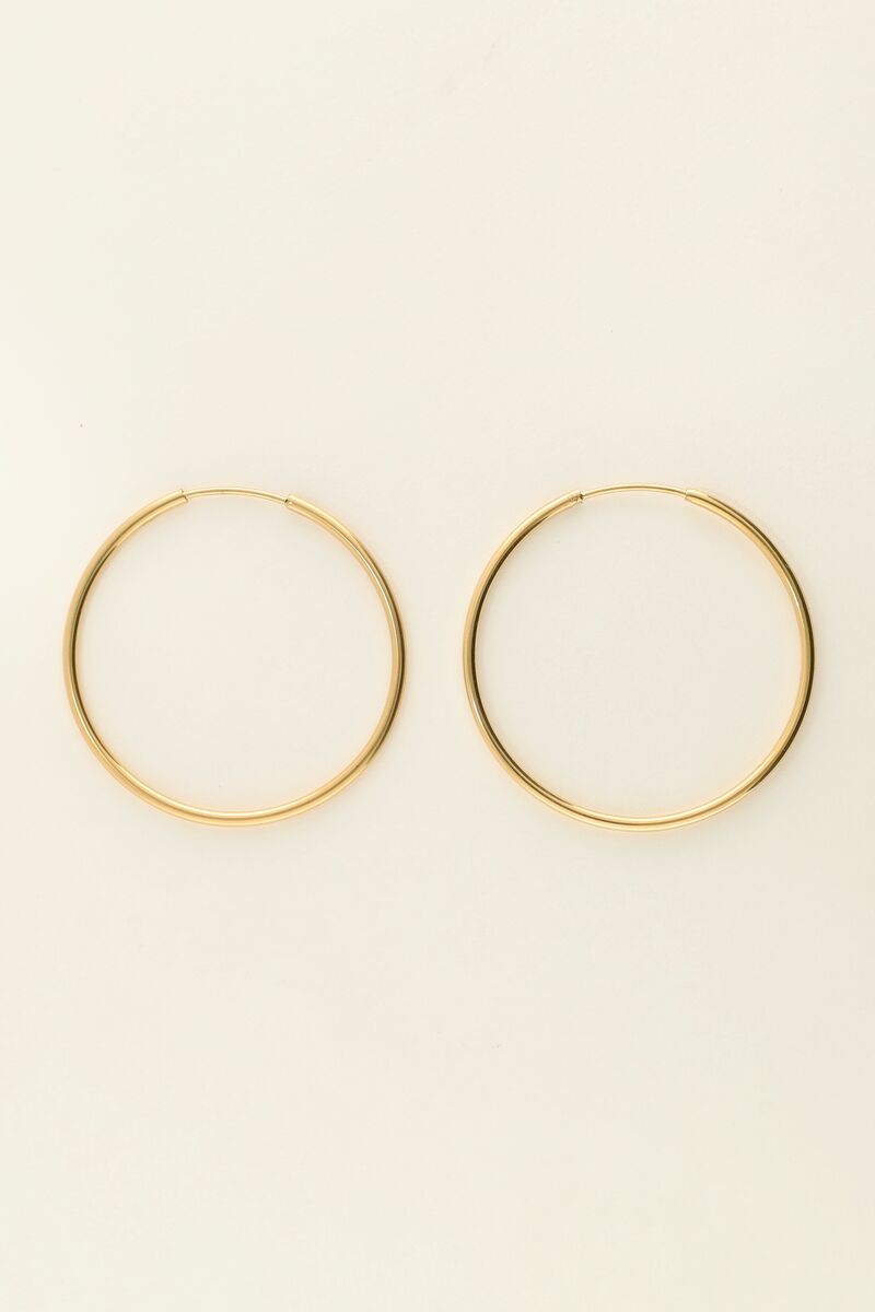 Basic hoop earrings large | My Jewellery
