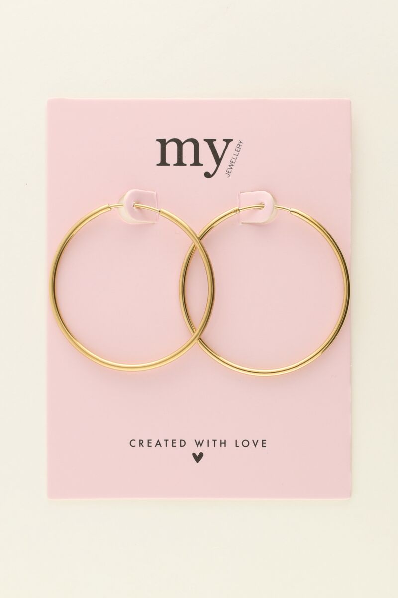 Basic hoop earrings large | My Jewellery