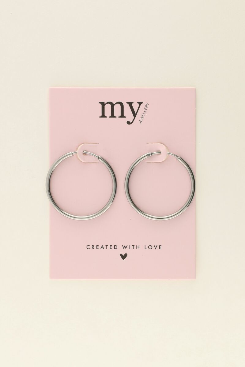 Basic hoop earrings medium | My Jewellery