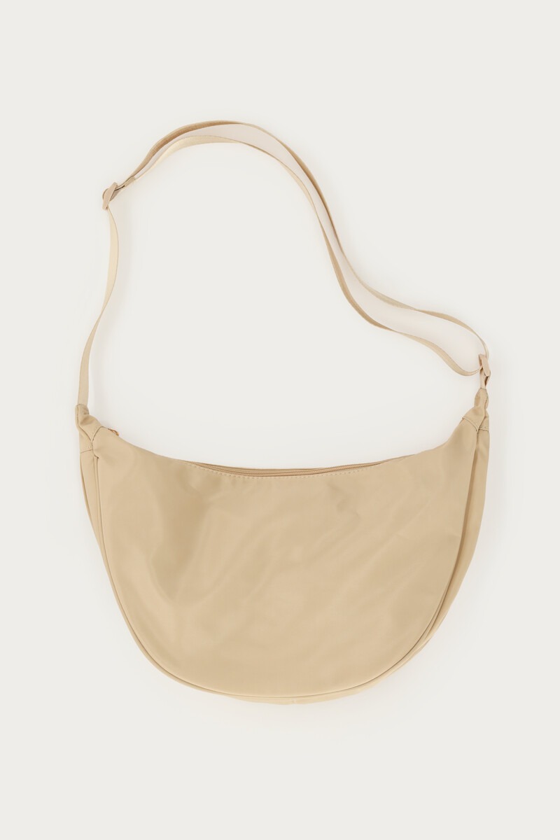 Beige basic crossbody bag large | My Jewellery