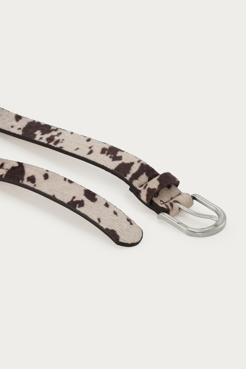 Beige belt with cow print | My Jewellery