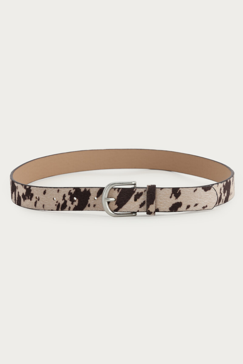 Beige belt with cow print | My Jewellery
