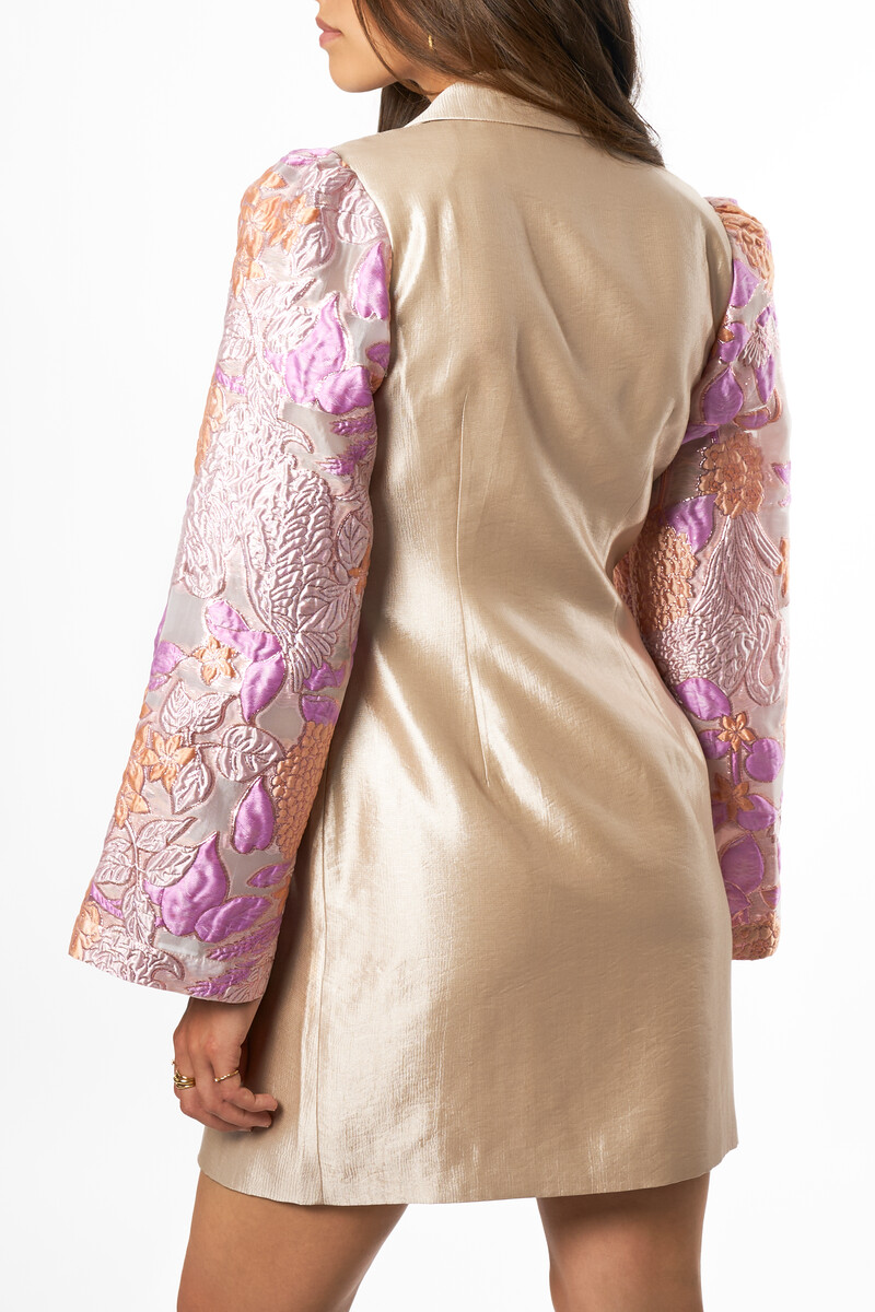 Beige blazer dress with wide sleeves | My Jewellery