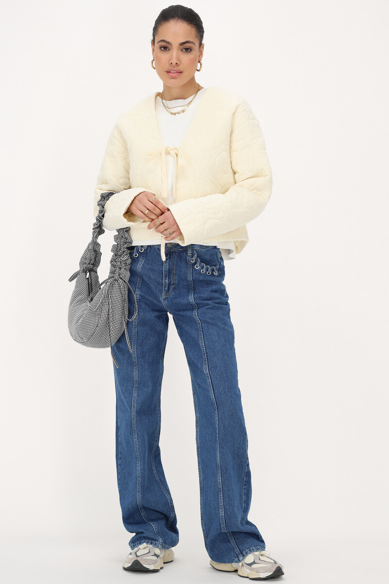 Beige bomber jacket | My Jewellery