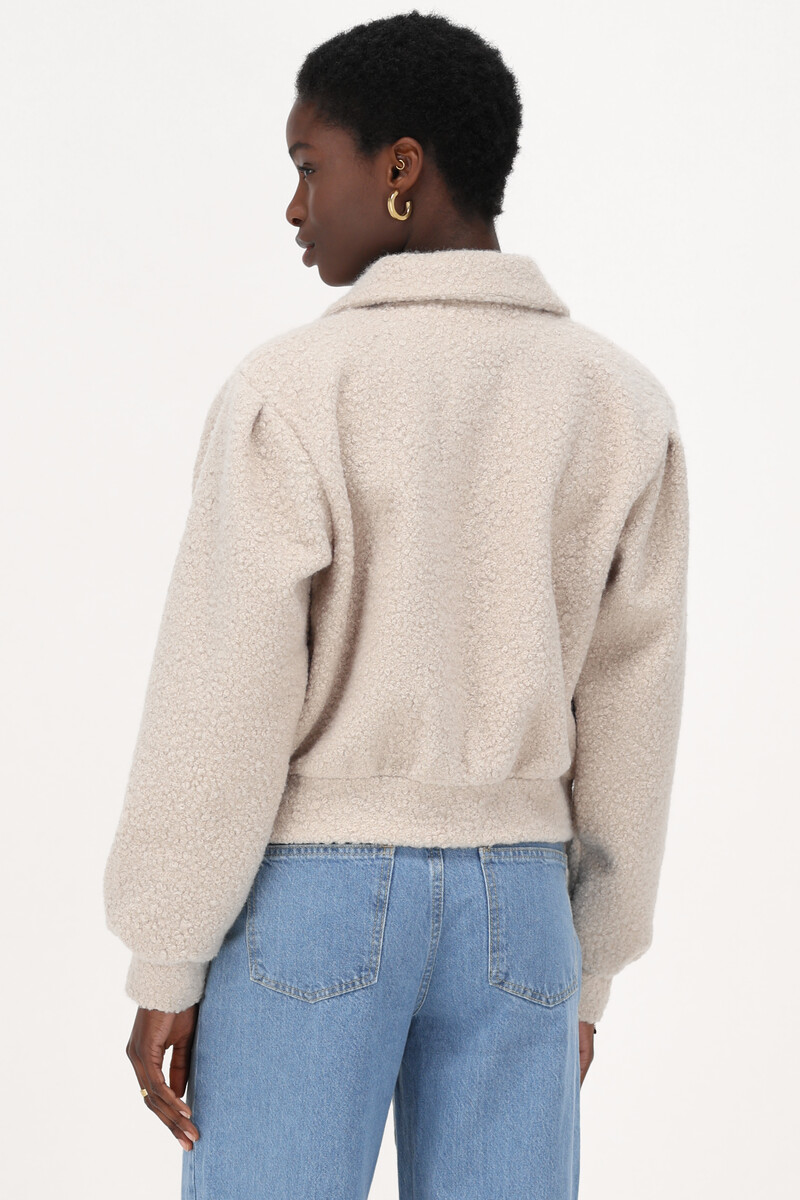 Beige bouclé jacket | My Jewellery