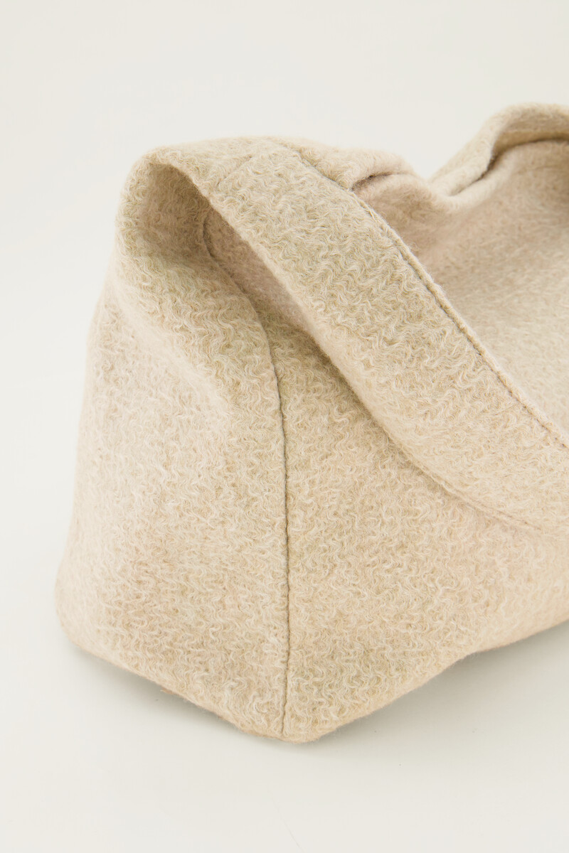 Beige boucle tote bag | My Jewellery