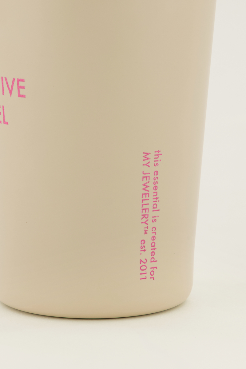 Beige travel mug | My Jewellery
