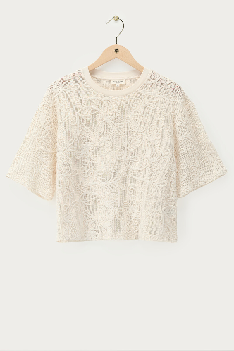 Short Sleeve Crochet Top | My Jewellery